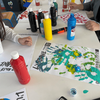 Atelier de création des visuels de l’Urbaine avec les jeunes